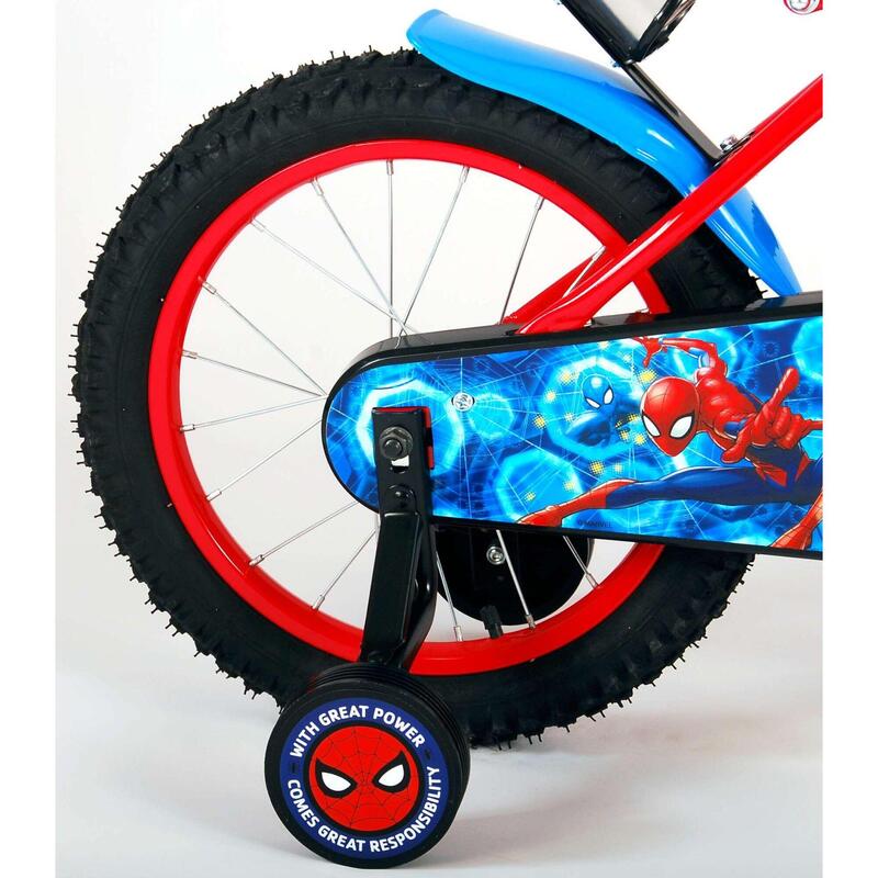 Geleidbaarheid het beleid Versterken Kinderfiets Spider-Man - Jongens - 16 inch - Blauw/Rood | VOLARE BICYCLES |  Decathlon.nl