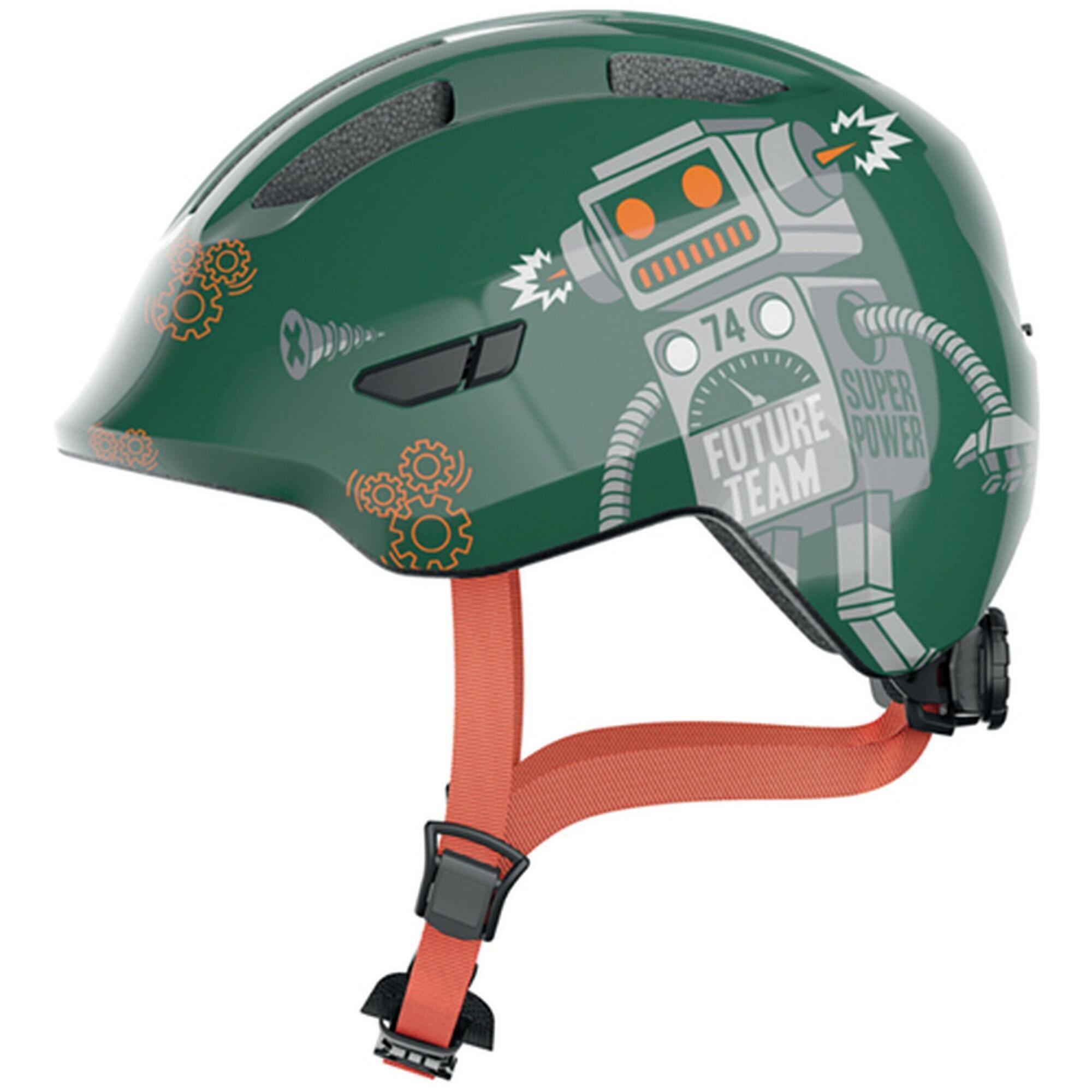 ABUS ABUS Kinderhelm "Smiley 3.0" groen robo glanzend