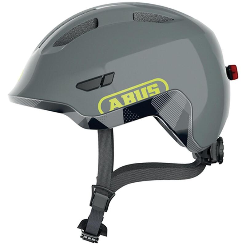 ABUS Casque de loisirs pour enfants "Smiley 3.0 Ace LED" gris