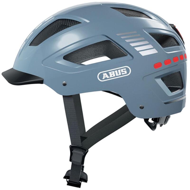 ABUS Casque de vélo "Hyban 2.0 LED" bleu