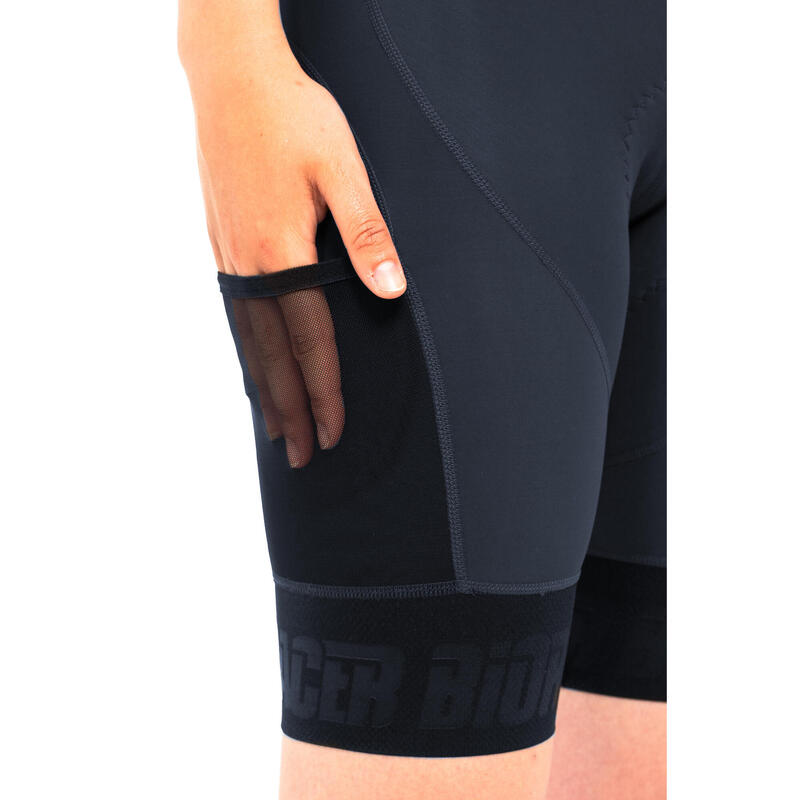 Fietsbroek Dames - Bibshort - Grijs - Icon