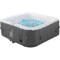 Spa gonflable RIVIERA en PVC - 6 places - Gris/blanc