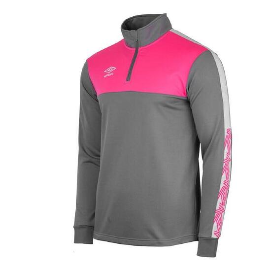 SUDADERA UMBRO COVADONGA GRIS ROSA ADULTO