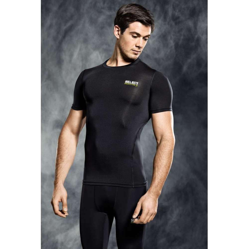 T-Shirt Compressão SELECT 6900 Adulto Preto 2/2