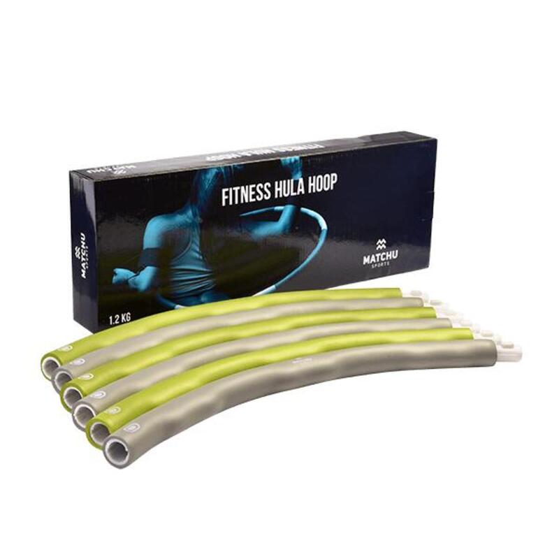 Hula hoop - Cerchio con pesi - Verde/Grigio - Ø 100cm - 1.2kg