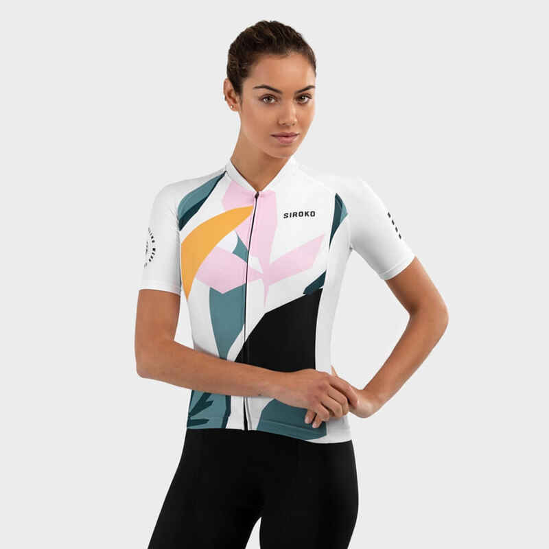 Damen Radsport kurzärmeliges radtrikot für M2 Pinerolo SIROKO Weiß