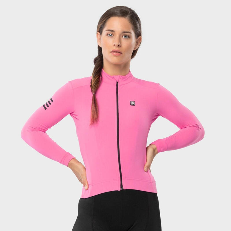 Camisola térmica de ciclismo para mulher M4 Queen Stage SIROKO Rosa Chiclete