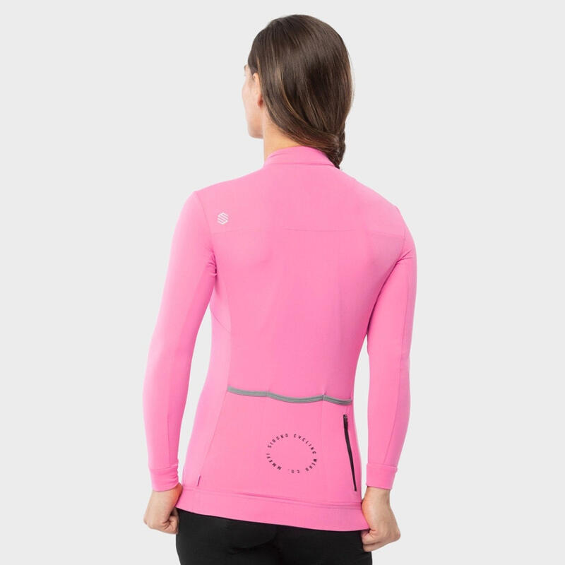 Maglia da ciclismo termica da donna M4 Queen Stage SIROKO Rosa Bubblegum