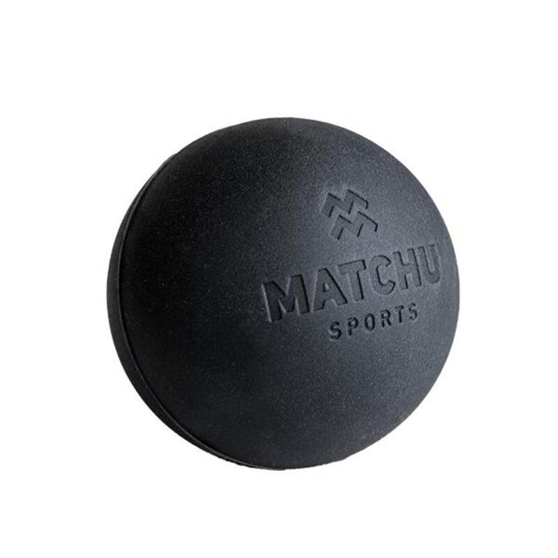massagebal / lacrosse ball - Ø 6,5 cm - zwart