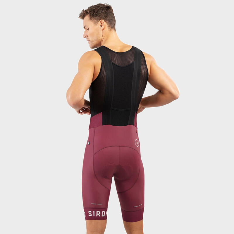 Herren Radsport kurze fahrradträgerhose für BX Bionaz SIROKO Bordeauxrot