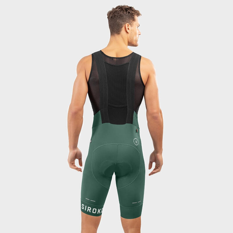 Cuissard vélo court homme Cyclisme BX Oberwald Vert Armée