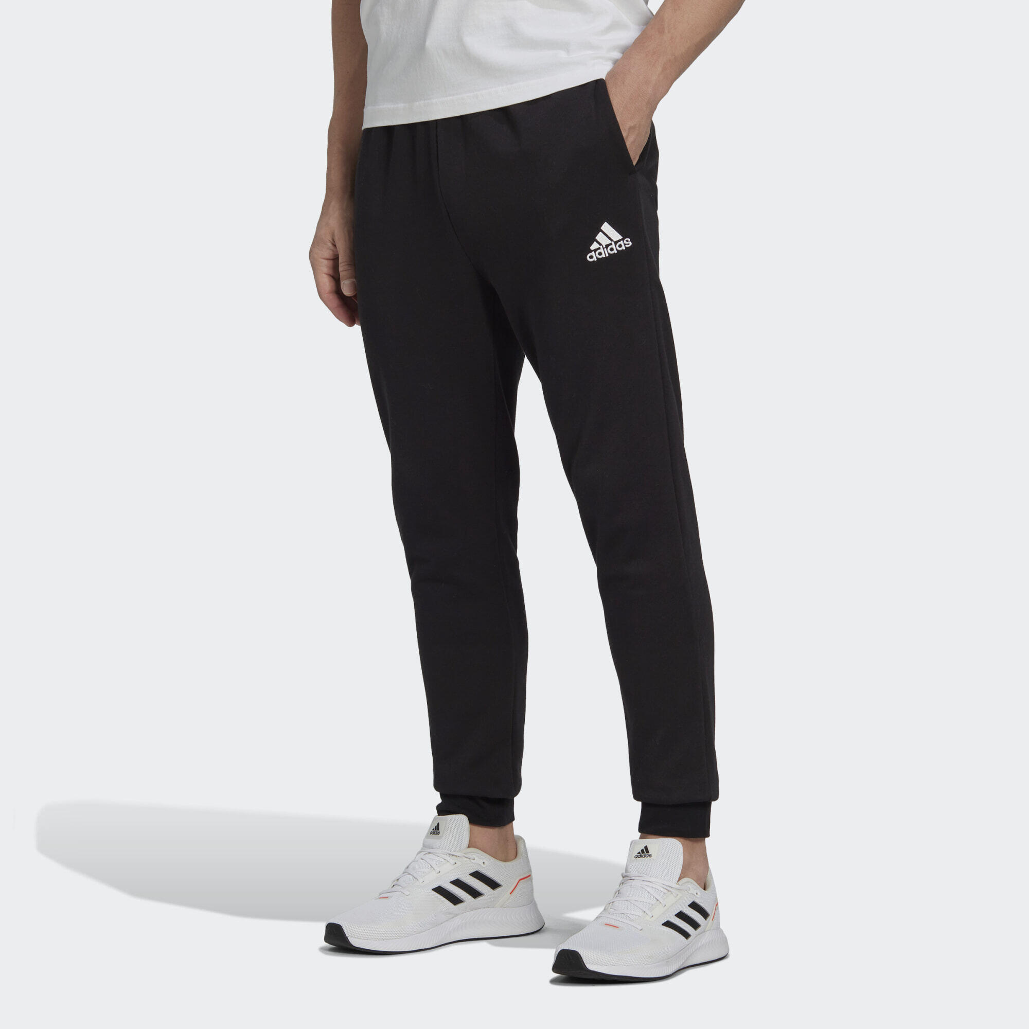 ADIDAS Kalhoty Essentials Fleece Regular Tapered