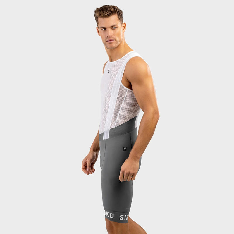 Cuissard vélo court homme Cyclisme BX Fassa Gris