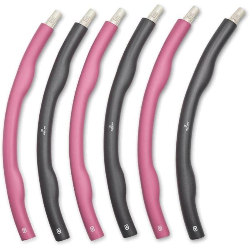 Fitnessreifen - Hula Hoop Reifen - Sportreifen - Rosa/Grau - 1,5 kg