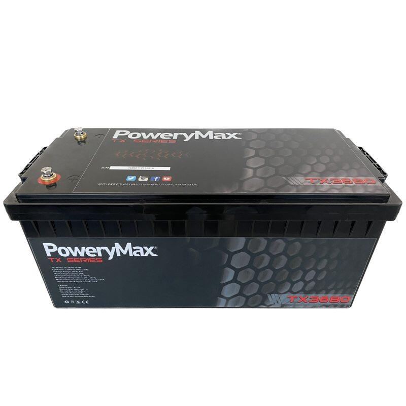 POWERYMAX Batteria portatile PoweryMax TX3680Ah. Batteria al litio di ultima generazione.
