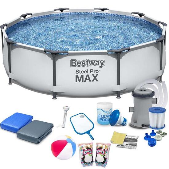 Piscine natation - Gris adulte