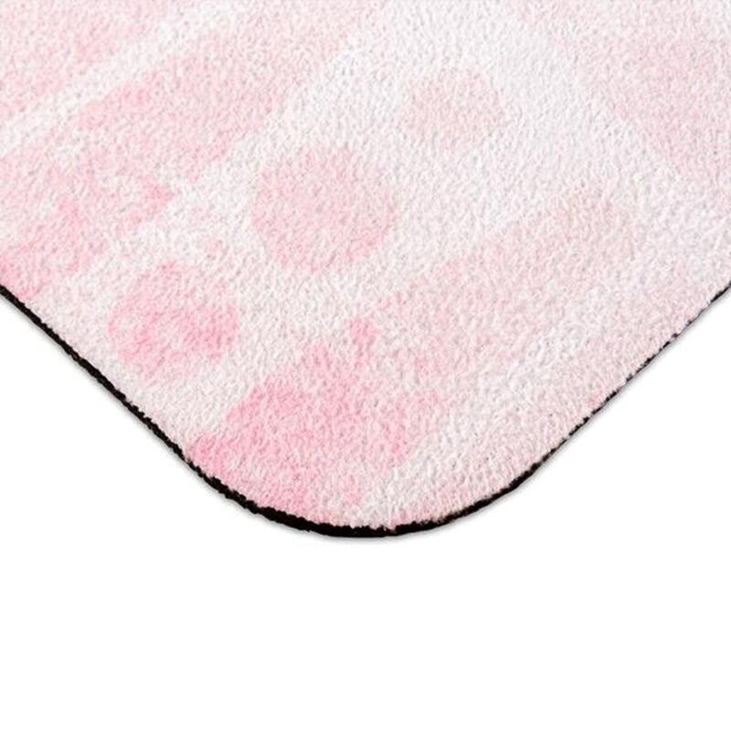 Tapis de yoga - Tapis yoga - 0.5 cm - suède - Marbre Rose