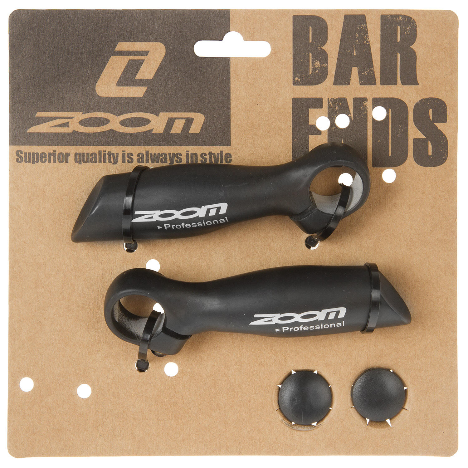 Ergonomischer schwarzer Aluminium Fahrradlenkerendverschluss mit Lenkerstopfen Z 2/2