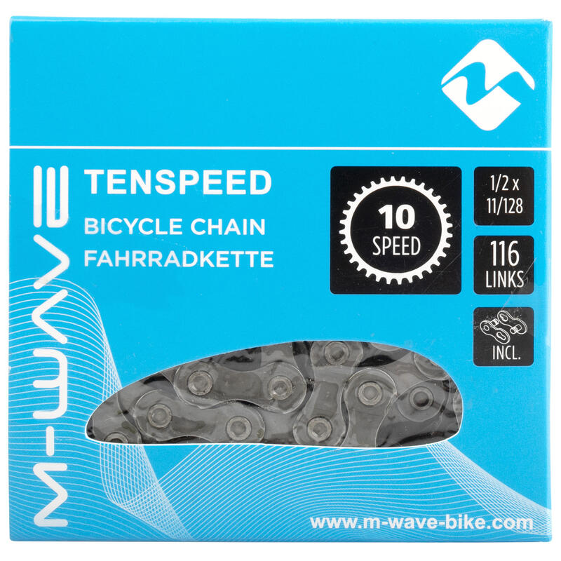 M-WAVE Fahrradkette Tenspeed, silber