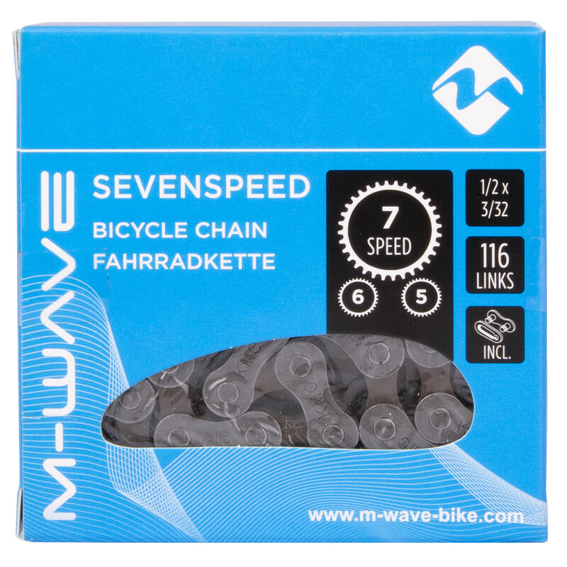 M-WAVE Fahrradkette Sevenspeed, braun