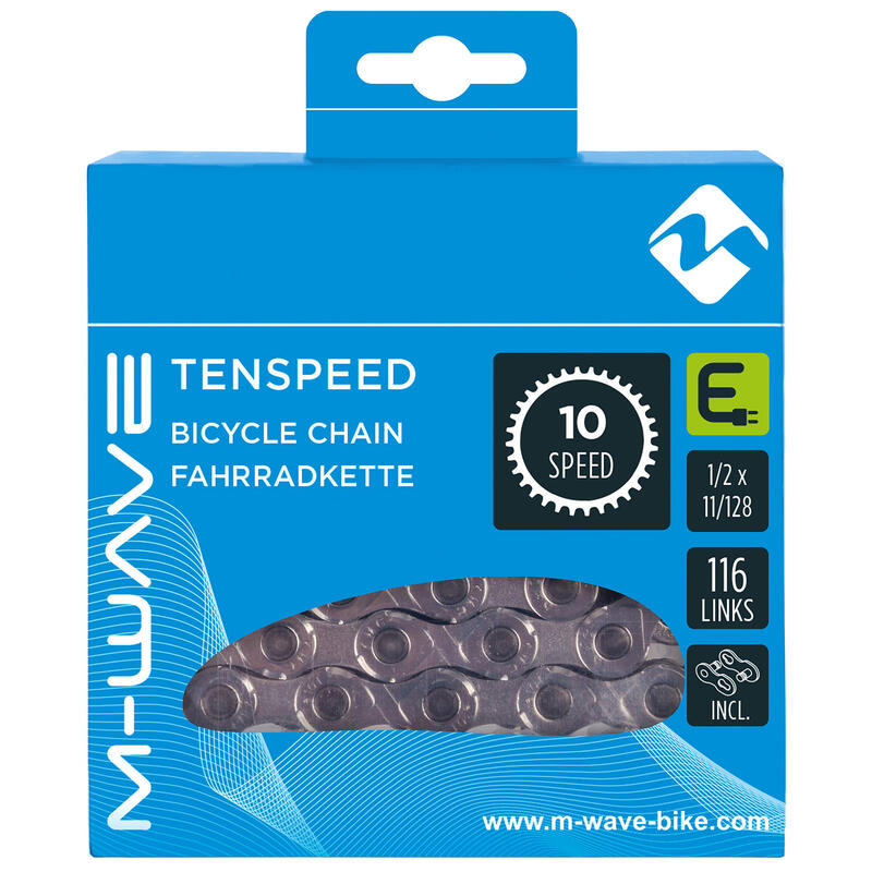 M-Wave M-wave (kmc) ketting e-bike 10 speed 116 links zilver