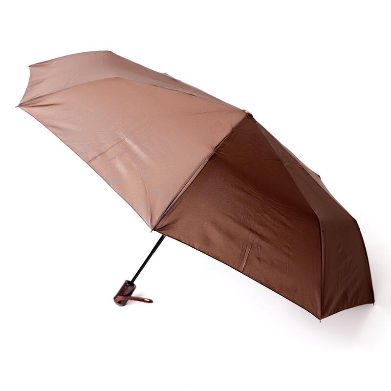 Umbrela pliabila, cu functia de deschidere/inchidere automata,  Maro, 90cm