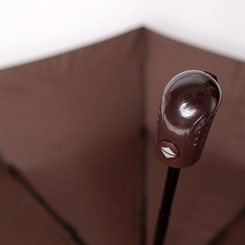 Umbrela pliabila, cu functia de deschidere/inchidere automata,  Maro, 90cm