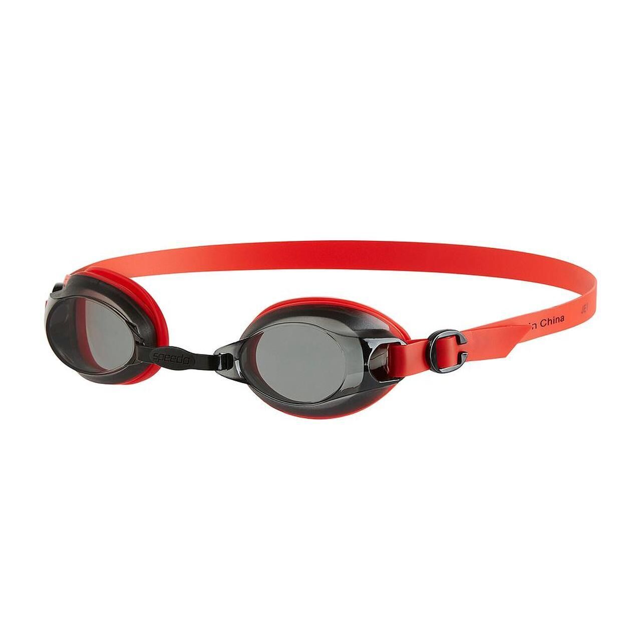 SPEEDO Unisex Adult Jet Swimming Goggles (Red/Smoke)