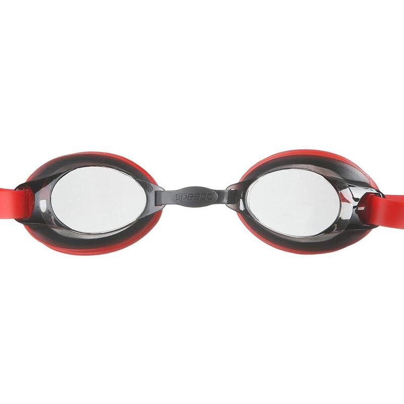 Jet Schwimmbrille für HerrenDamen Unisex Damen und Herren Rot/Rauch-Grau