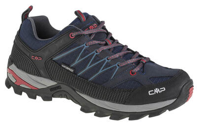Cmp rigel low. mannen. trekking. trekkingschoenen. marineblauw