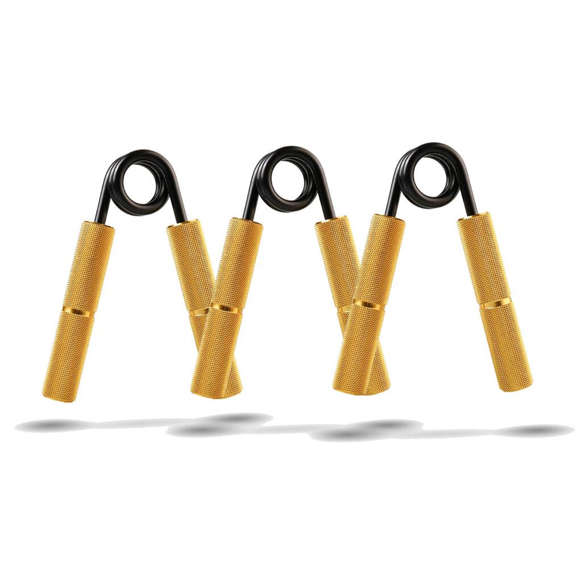 Golden Grip - Pince À Main Ensemble Pour Débutants - Renforcement Des Poignées - Handgrip - Jaune|noir - Taille Unique - Decathlon