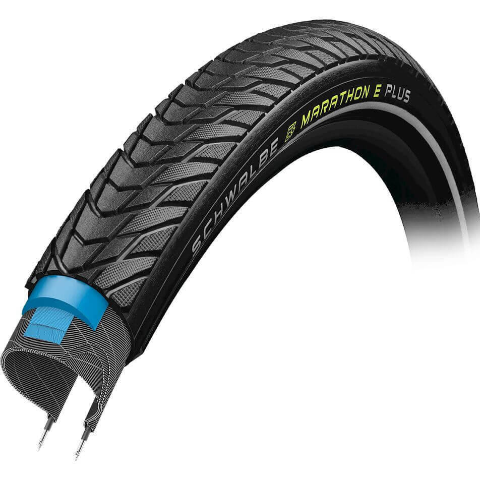 SCHWALBE Schwalbe MARATHON E-PLUS PERF 700 x 35C Black Reflex Tyre