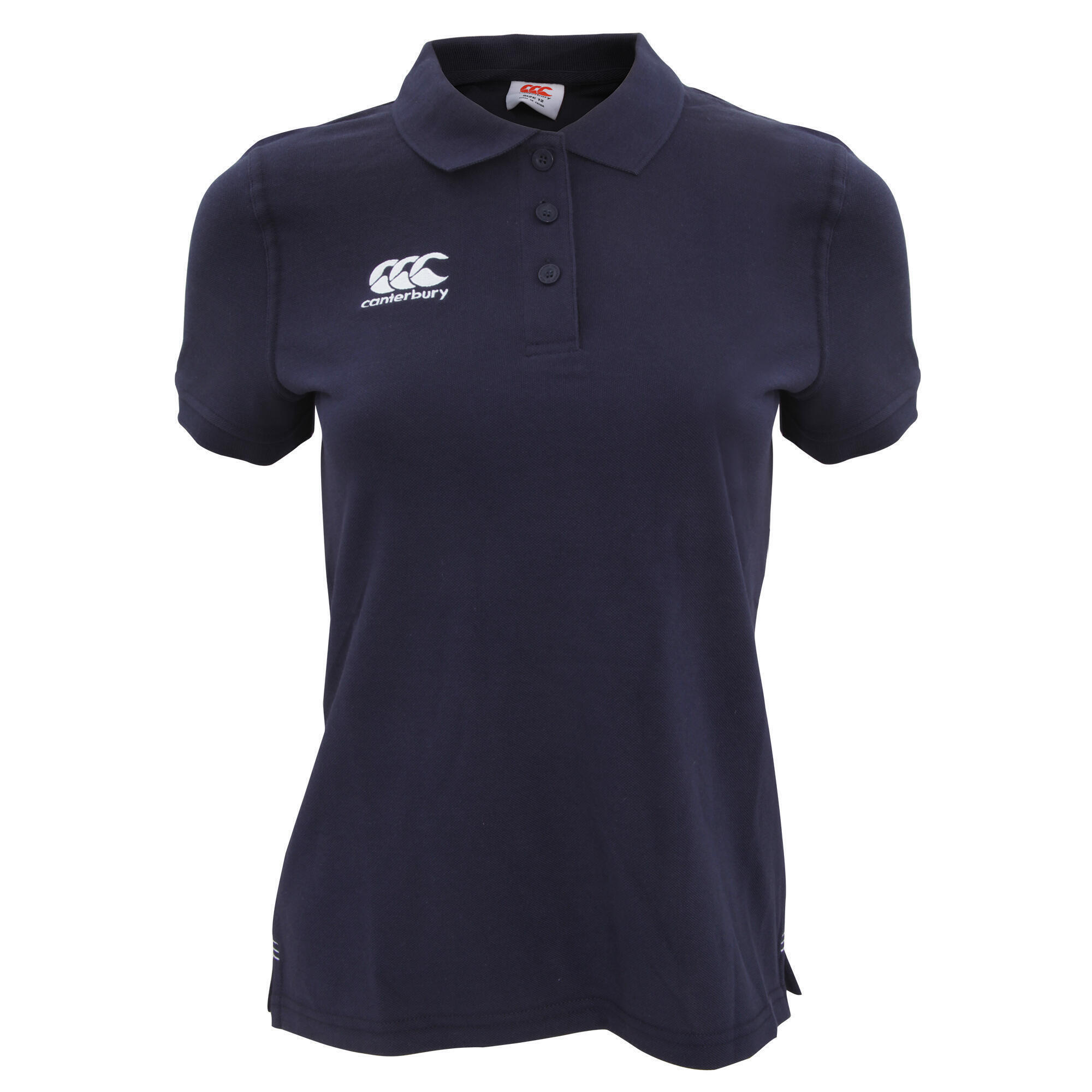 Womens/Ladies Waimak Short Sleeve Pique Polo Shirt (Navy) 1/3