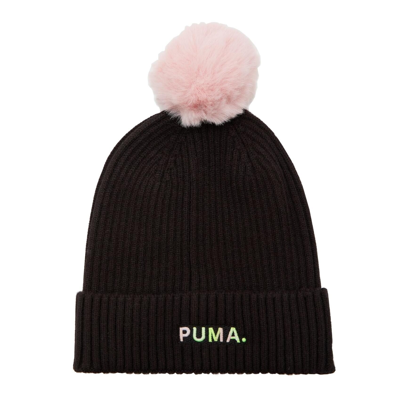 PUMA Womens/Ladies Shift Beanie (Black/Rose Pink)