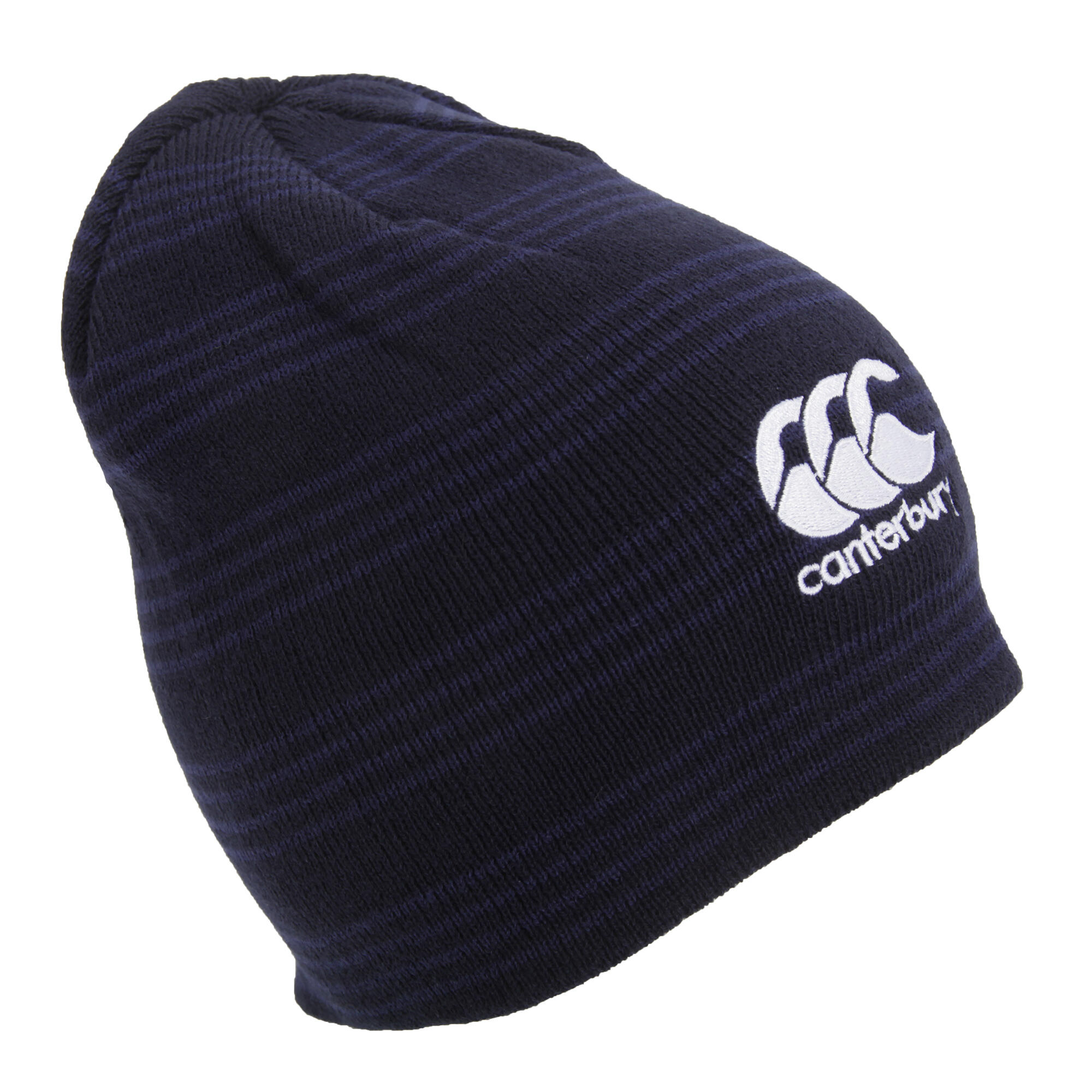 Team Mens Winter Beanie Hat (Navy/White) 1/4