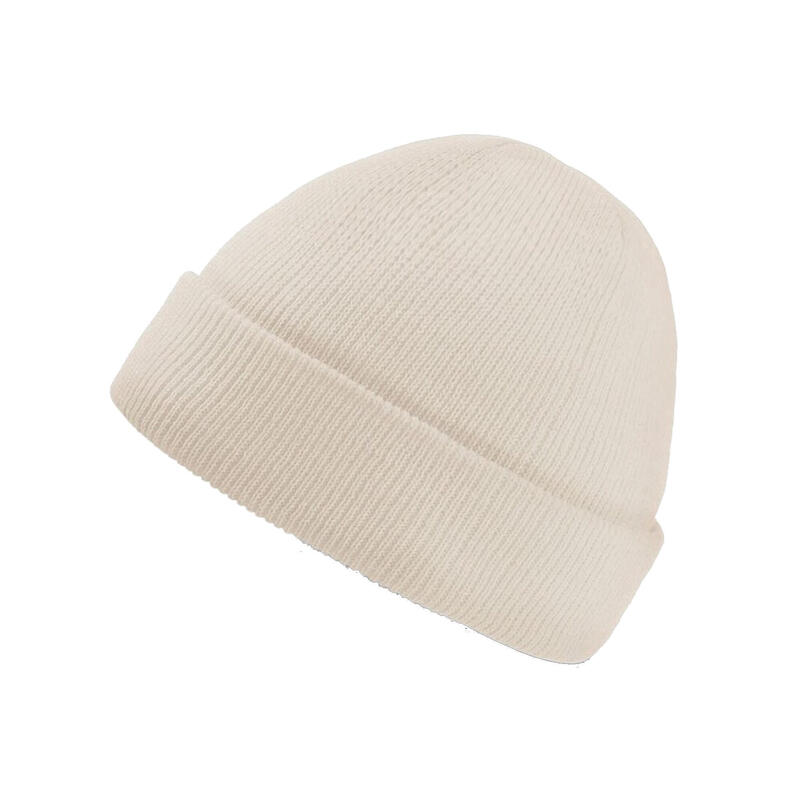 Wind Childrens/Kids Double Skin Beanie With Turn Up (White)