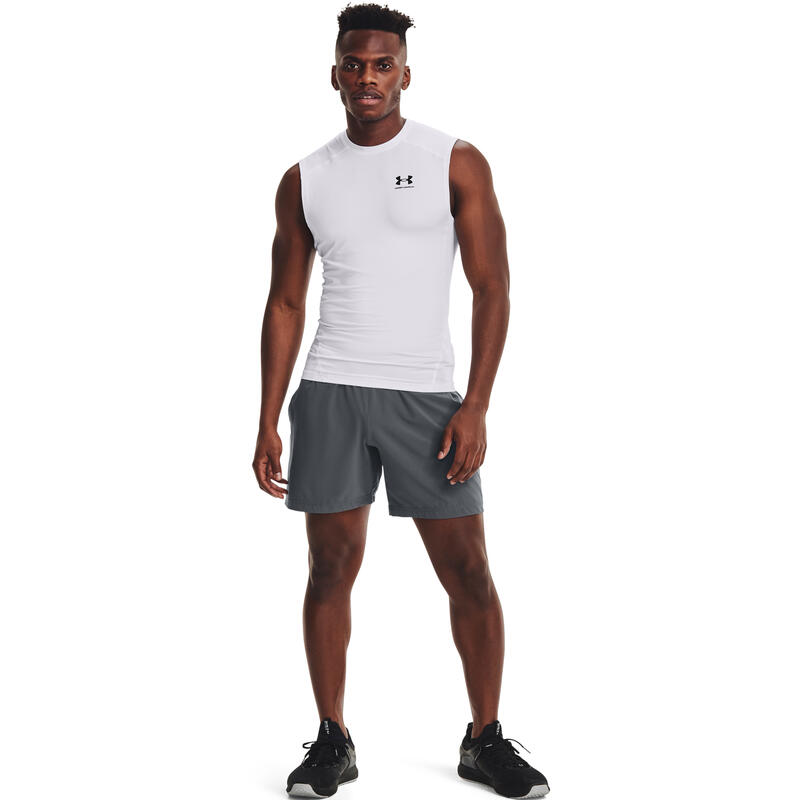 Maillot de corps Under Armour Hg Armour Comp Sl, Blanc, Hommes