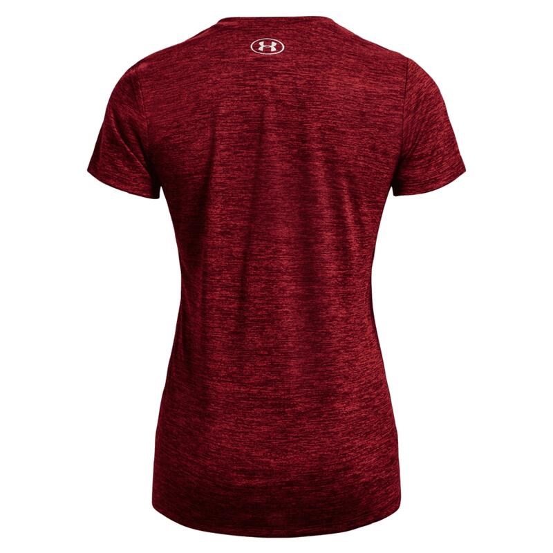 Camiseta de Manga Corta Mujer Under Armour Rojo Oscuro