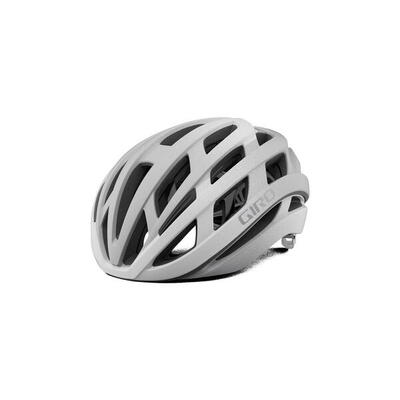 Helios spherical fietshelm - mat wit/zilver fade