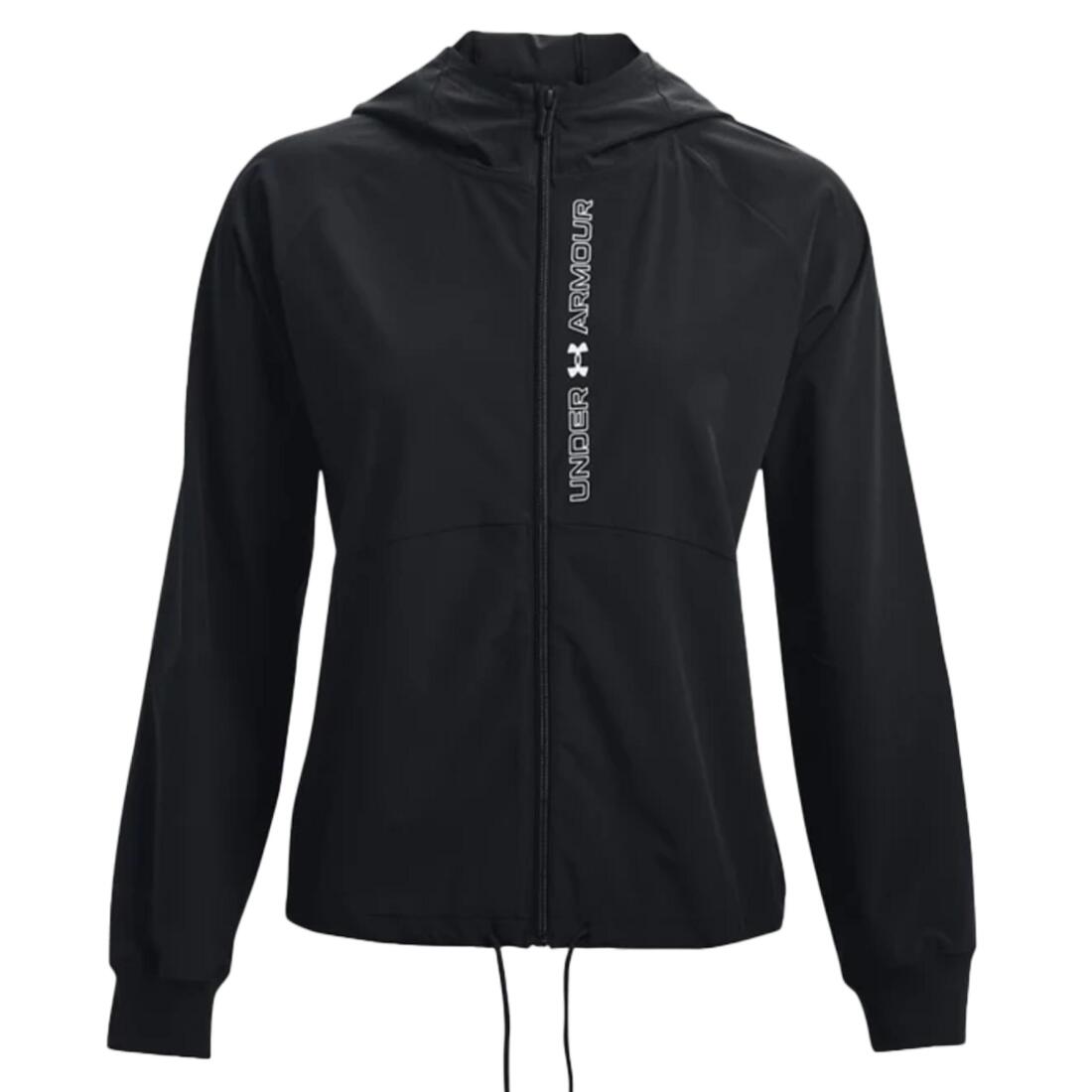Under Armour - Veste Imperméable Tissée Entièrement Zippée Femme Under Armour - Coupe Vent - Blanc|noir - Decathlon