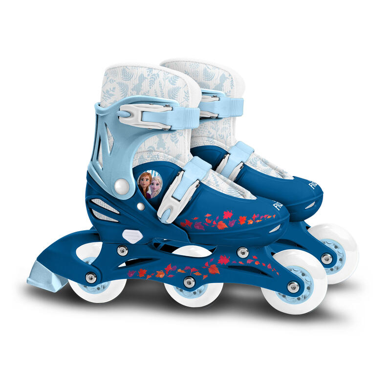 Disney Frozen II Inline Skates Hardboot Wit/Blauw maat 27-30