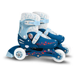 Casco Infantil Rodilleras y Coderas Frozen Talla 53-56 cm