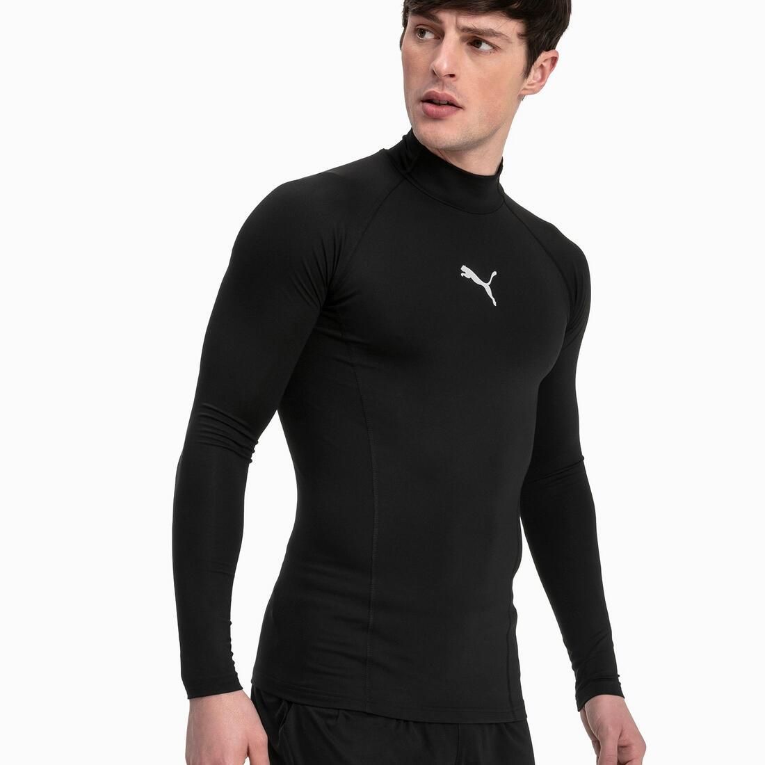 Puma Herren Kompressionsshirt Liga Baselayer Tee LS Warm 655922 3/6