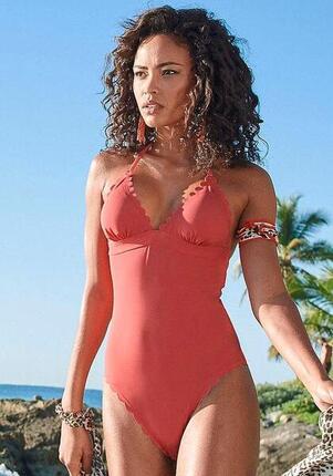 Damen LASCANA Badeanzug »Scallop«