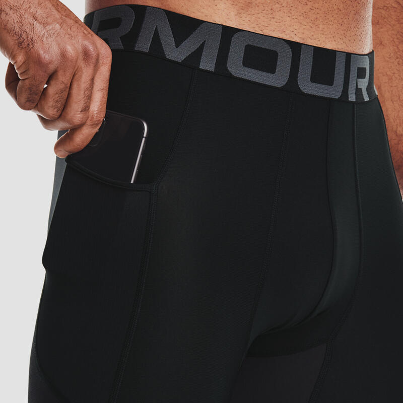Legging 3/4 Noir Homme Under Armour Heat Gear