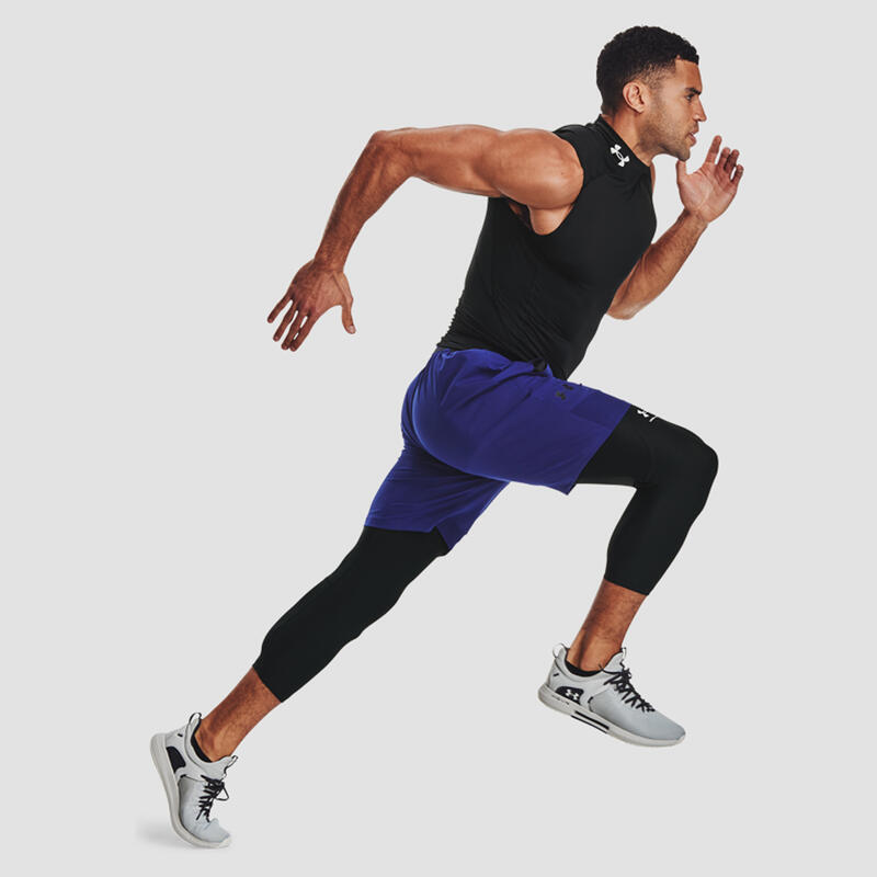 Legging 3/4 Noir Homme Under Armour Heat Gear