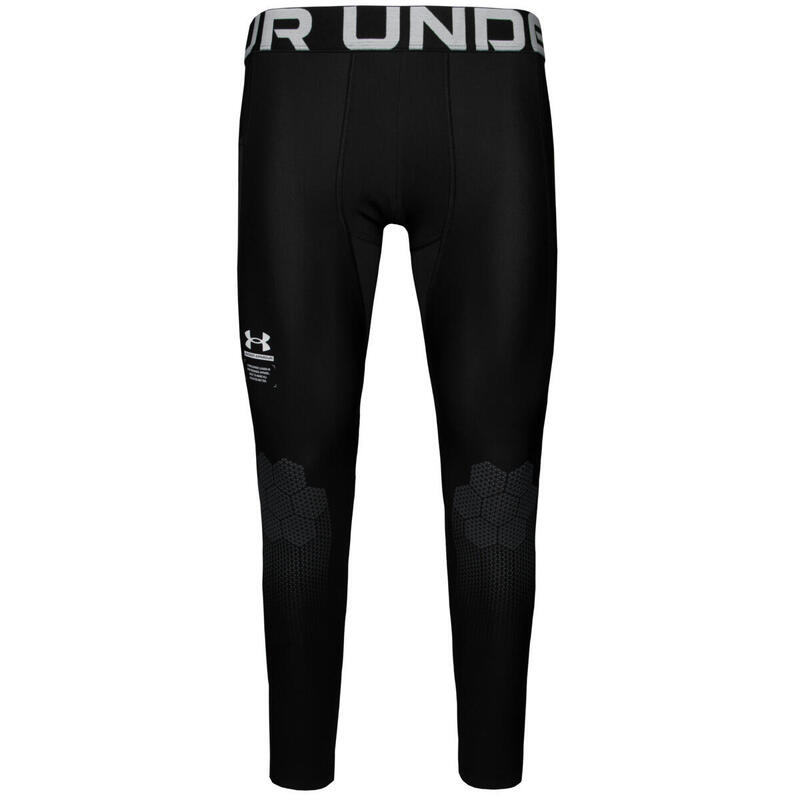 Férfi leggings, Under Armour HeatGear Armour Print Leggings, fekete