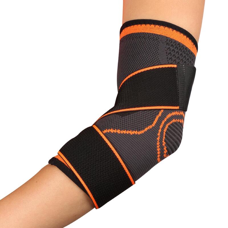 Coudière Élastique avec Sangles de Compression INDIGO Noir-Orange