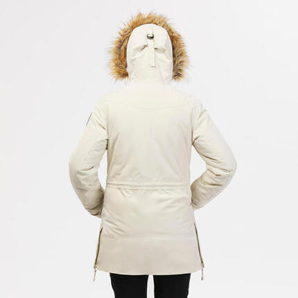 Seconde vie - Parka de randonnée -20°C imperméable femme, NH900 beige - TRÈS BON
