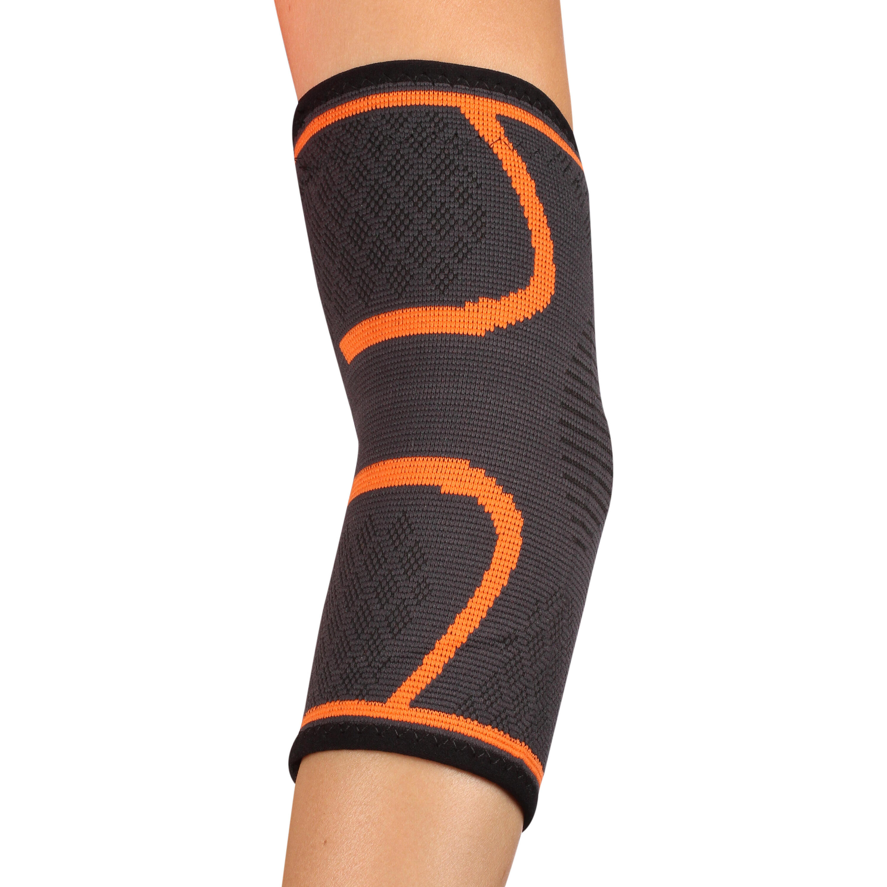 Elastische Elleboogbrace INDIGO Zwart-Oranje 2/4
